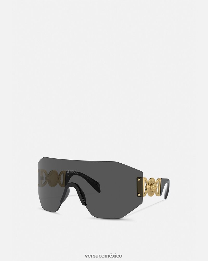 Versace gafas de sol con máscara de medusa '95 negro accesorios mujer 84626J607