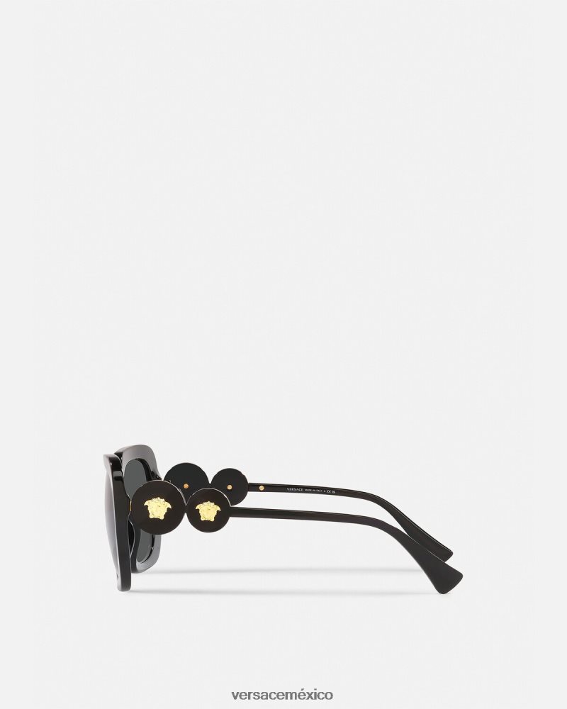 Versace gafas de sol cuadradas con doble medusa negro accesorios mujer 84626J625