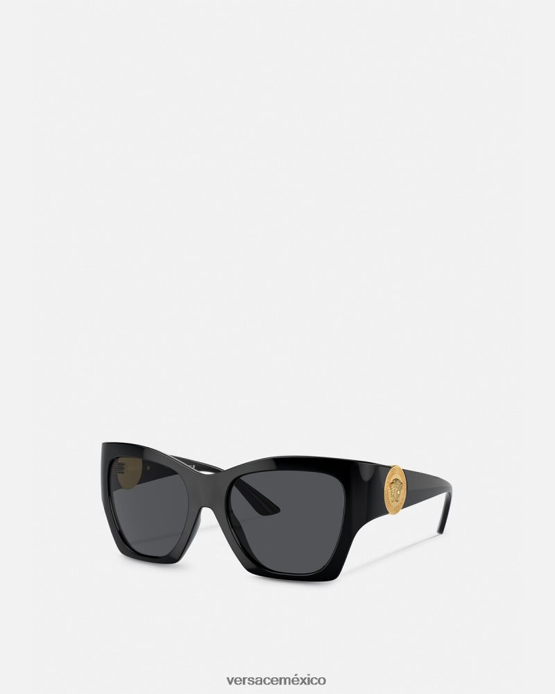 Versace gafas de sol cuadradas con medusa negro accesorios mujer 84626J584