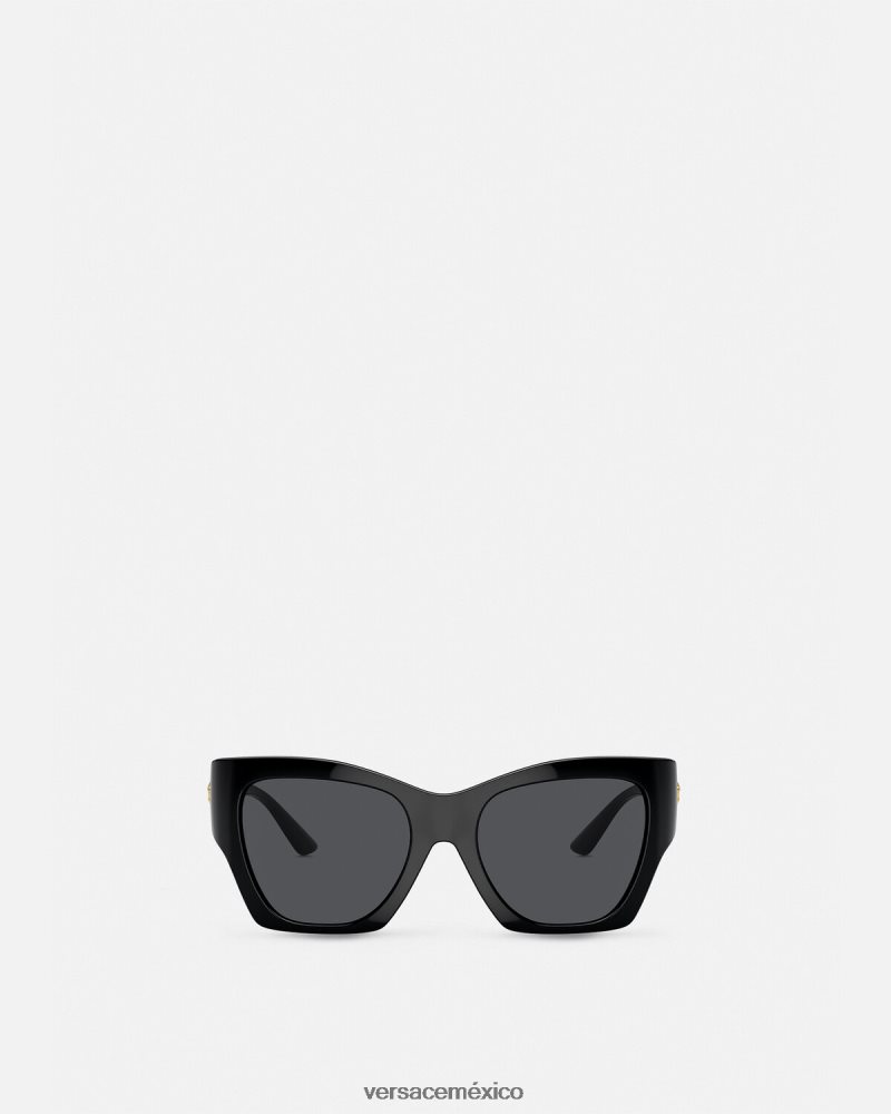 Versace gafas de sol cuadradas con medusa negro accesorios mujer 84626J584