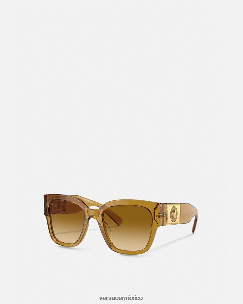 Versace gafas de sol cuadradas de macy beige accesorios mujer 84626J622