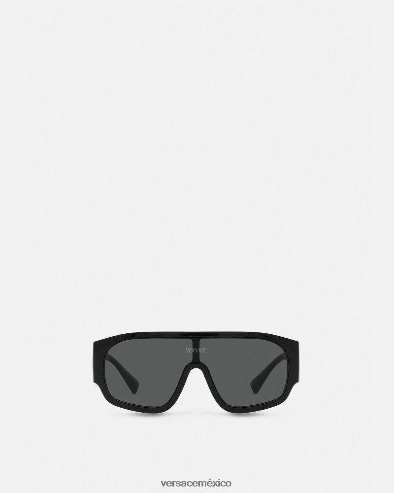Versace gafas de sol de aviador con logo negro accesorios mujer 84626J621