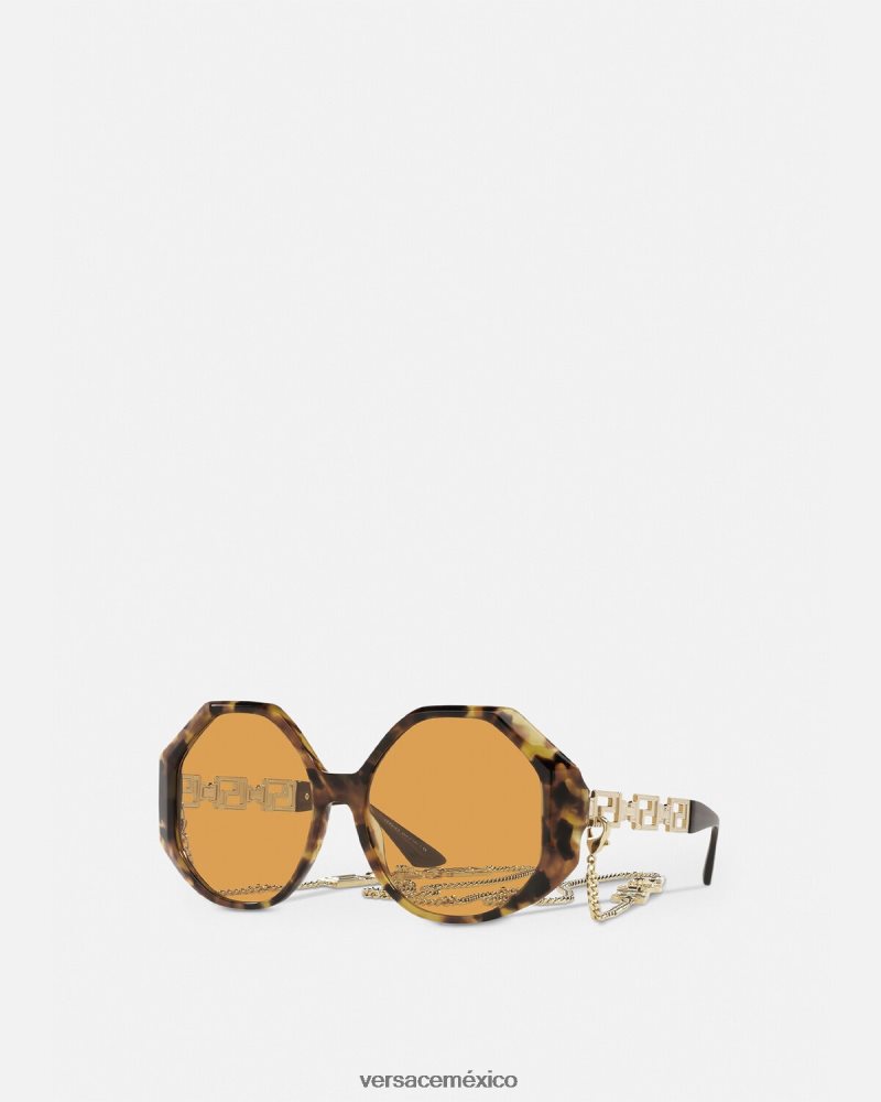 Versace gafas de sol greca ajuste adicional la Habana accesorios mujer 84626J682