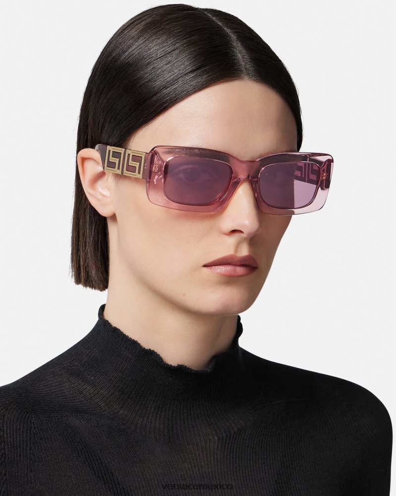 Versace gafas de sol greca infinitas rosa accesorios mujer 84626J601