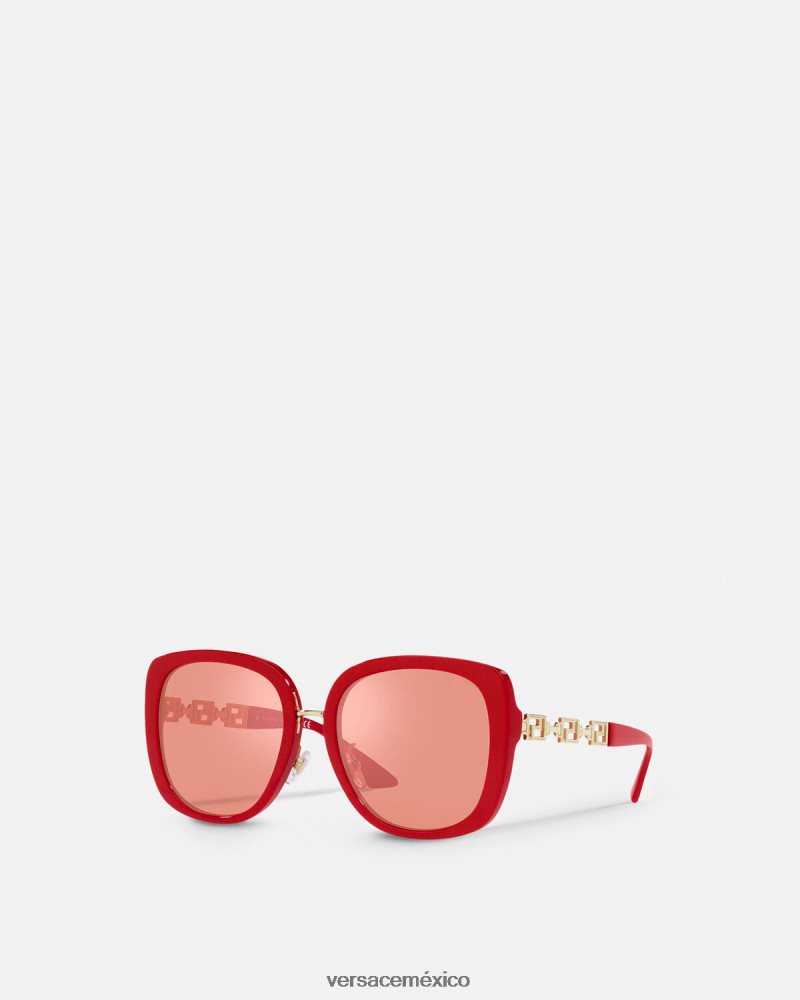 Versace gafas de sol greca rojo accesorios mujer 84626J663