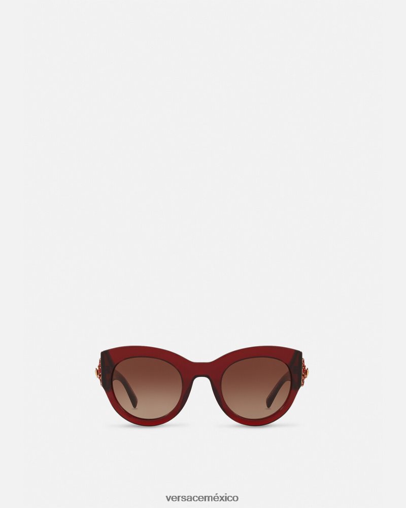 Versace gafas de sol joya tributo borgoña accesorios mujer 84626J684