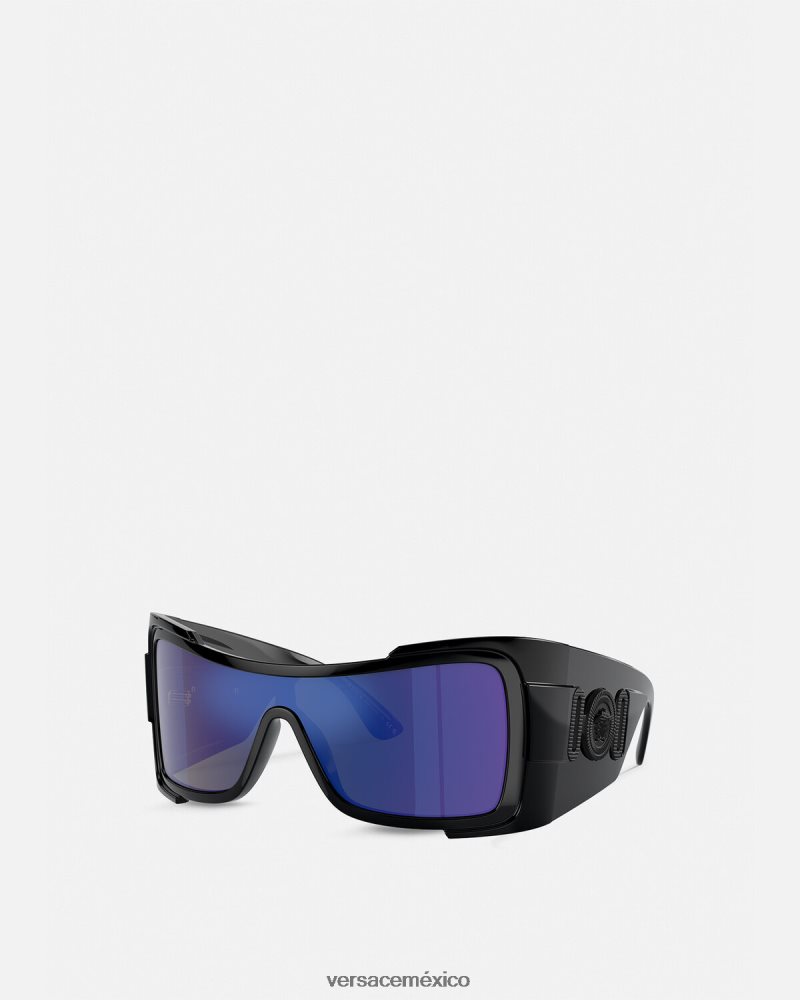 Versace gafas de sol maxi con escudo biggie de medusa negro accesorios mujer 84626J605