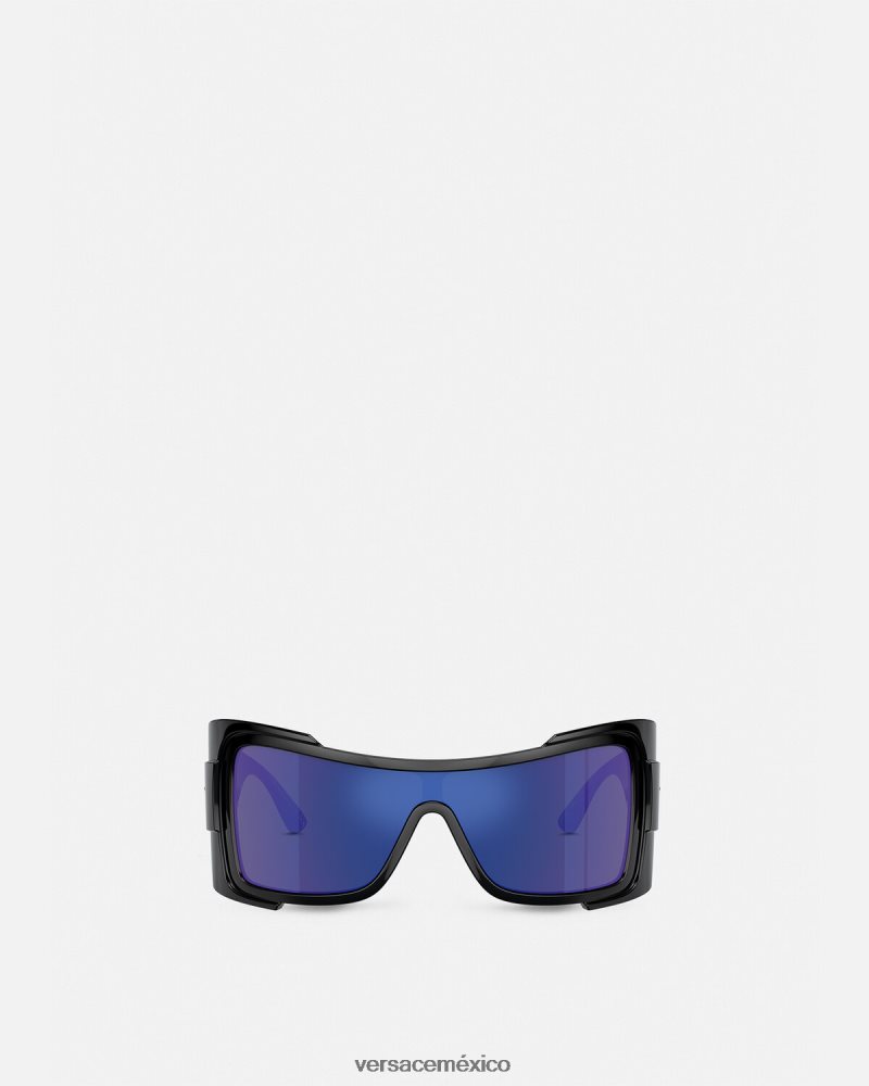Versace gafas de sol maxi con escudo biggie de medusa negro accesorios mujer 84626J605
