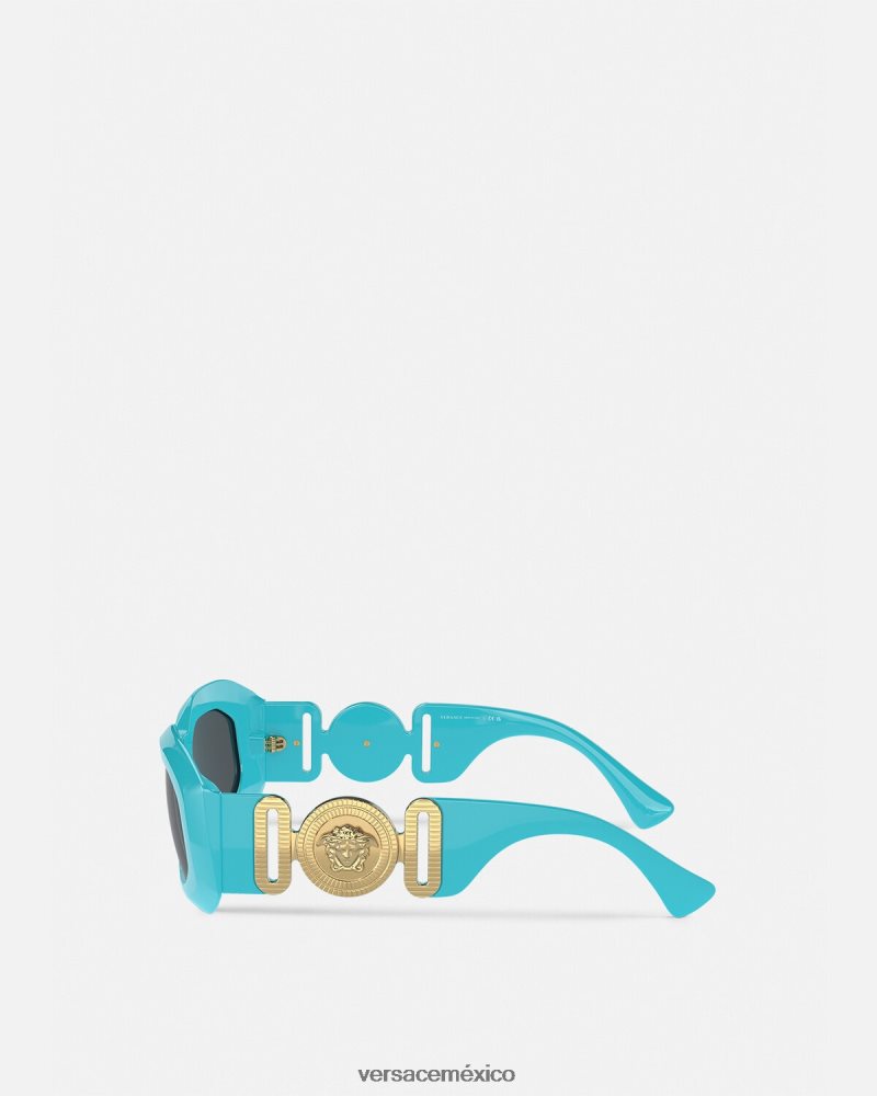 Versace gafas de sol maxi medusa biggie azul accesorios mujer 84626J594