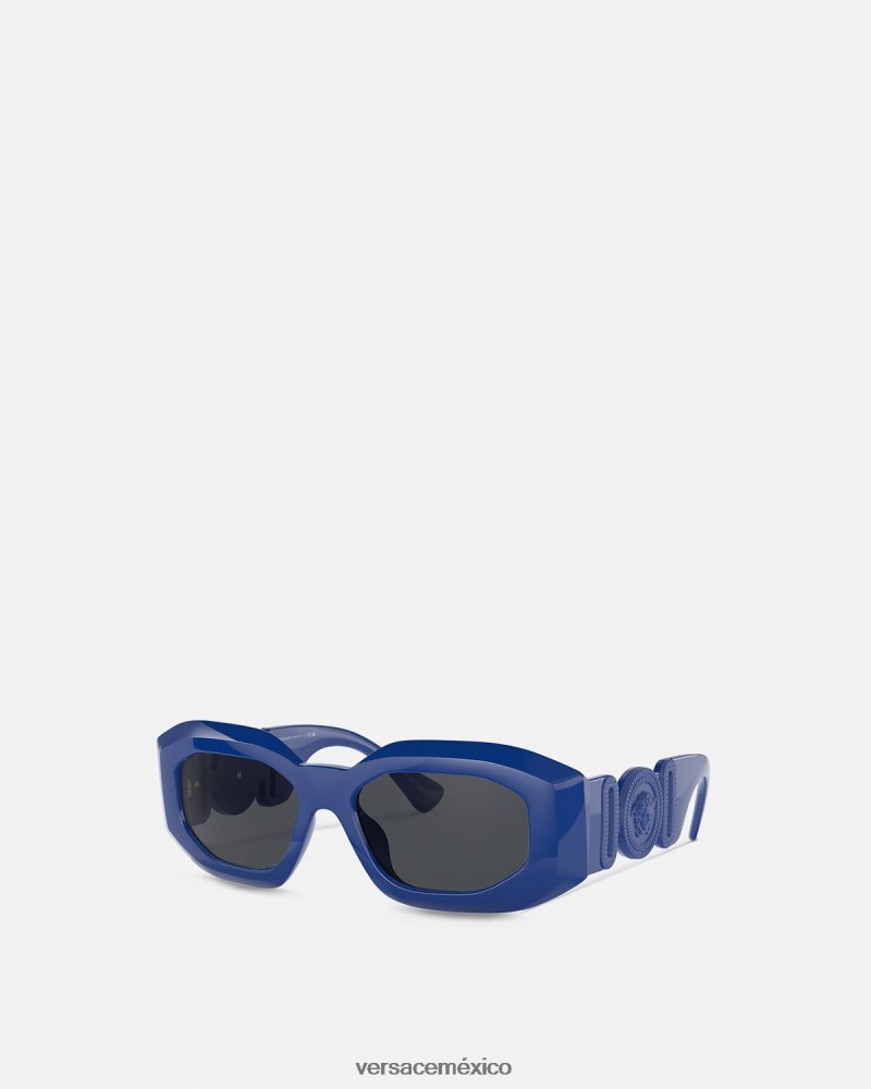 Versace gafas de sol maxi medusa biggie azul accesorios mujer 84626J693