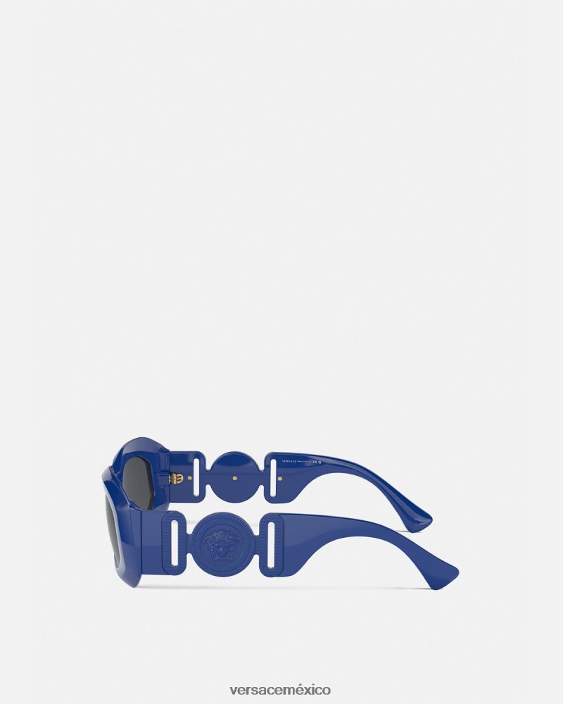 Versace gafas de sol maxi medusa biggie azul accesorios mujer 84626J693