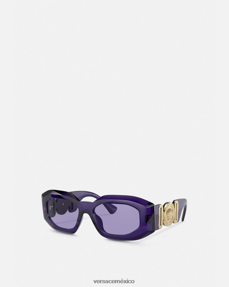 Versace gafas de sol maxi medusa biggie púrpura accesorios mujer 84626J637