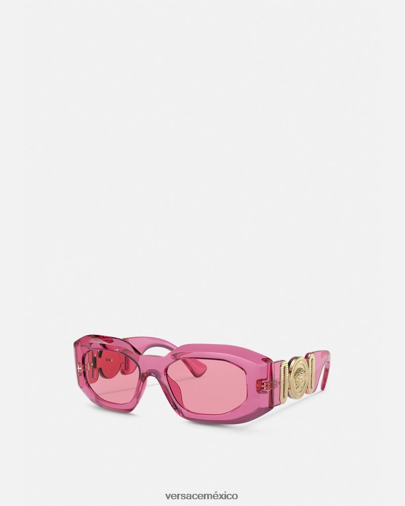 Versace gafas de sol maxi medusa biggie rosa accesorios mujer 84626J638
