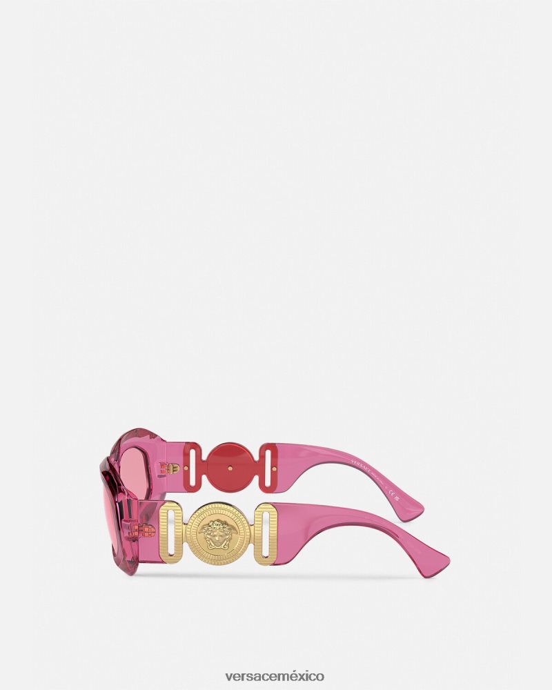 Versace gafas de sol maxi medusa biggie rosa accesorios mujer 84626J638