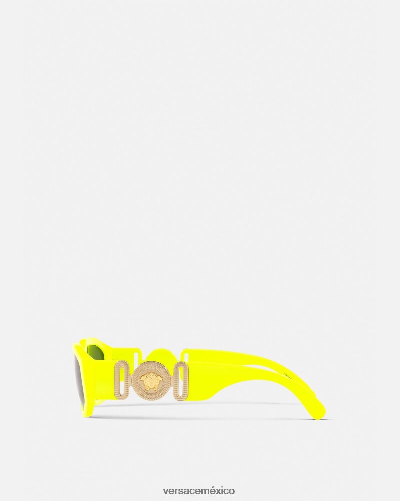 Versace gafas de sol medusa biggie Amarillo neon accesorios mujer 84626J652