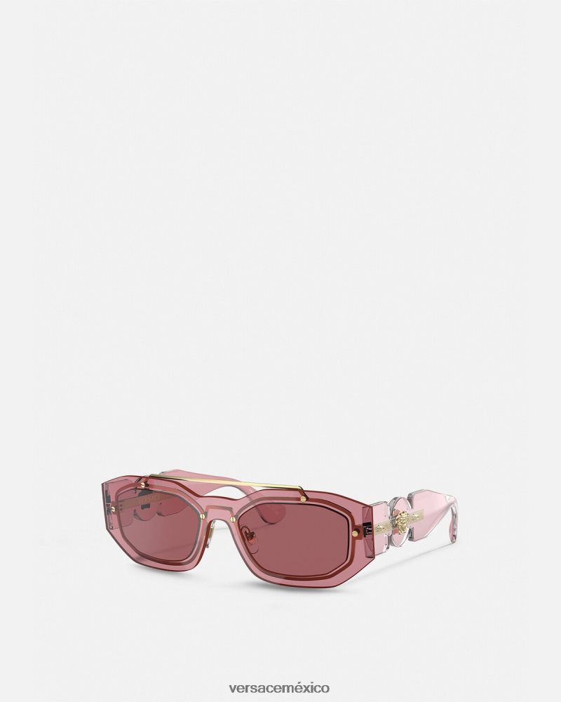 Versace gafas de sol medusa biggie rosa accesorios mujer 84626J658