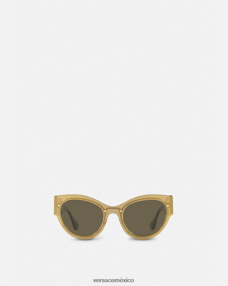 Versace gafas de sol tipo ojo de gato con Medusa Biggie oro accesorios mujer 84626J702
