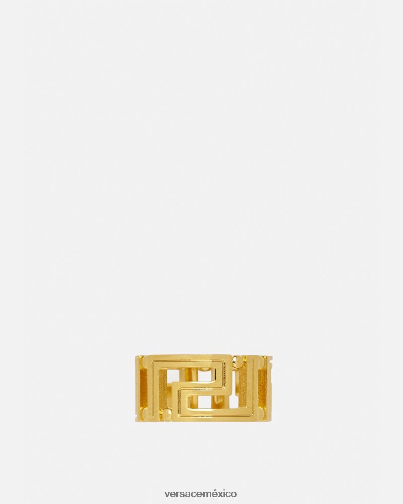 Versace anillo de greca oro accesorios mujer 84626J753