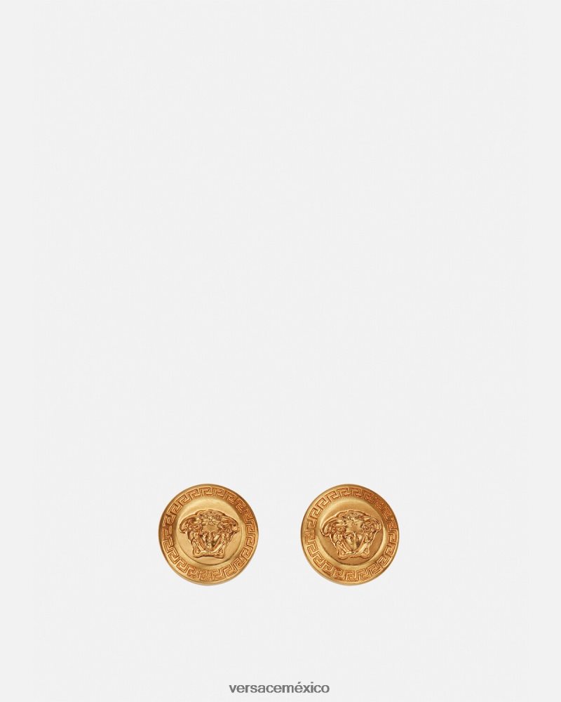 Versace aretes tributo tributo de oro accesorios mujer 84626J793
