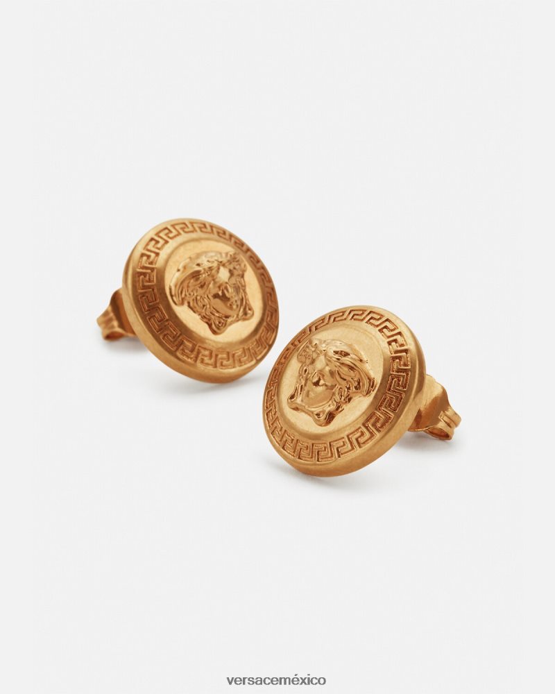 Versace aretes tributo tributo de oro accesorios mujer 84626J793
