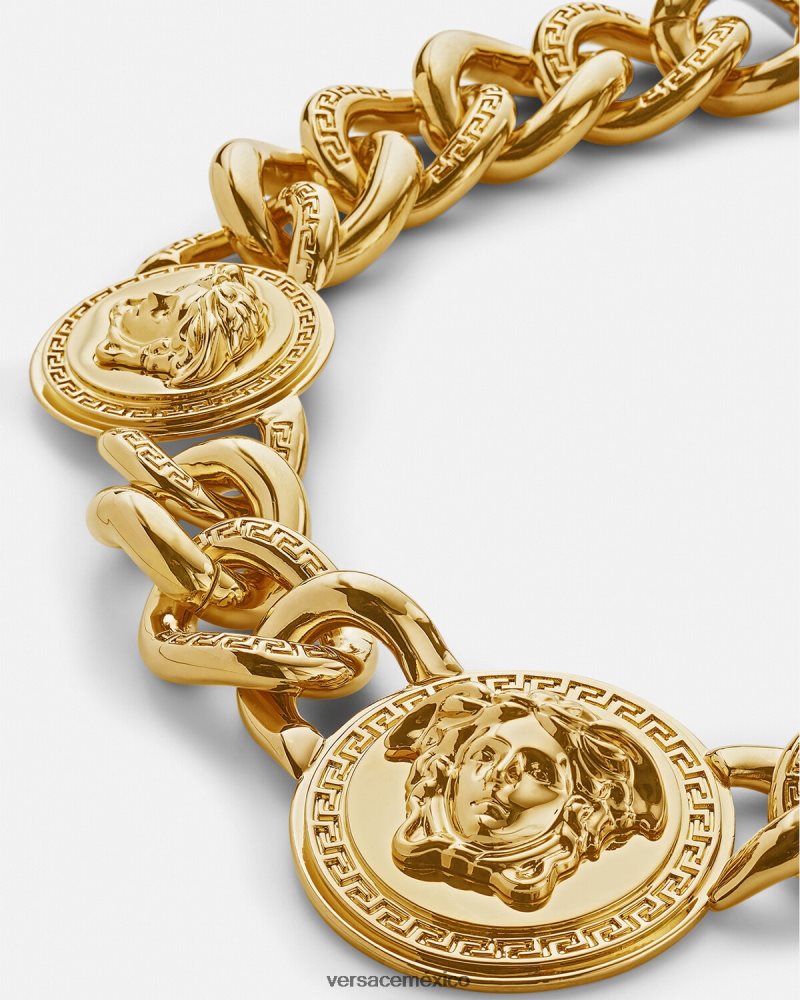 Versace collar de cadena con medusa oro accesorios mujer 84626J784
