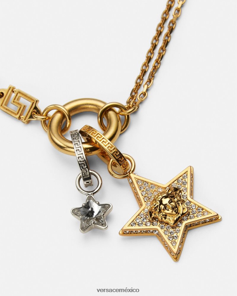 Versace collar de galaxia oro accesorios mujer 84626J821