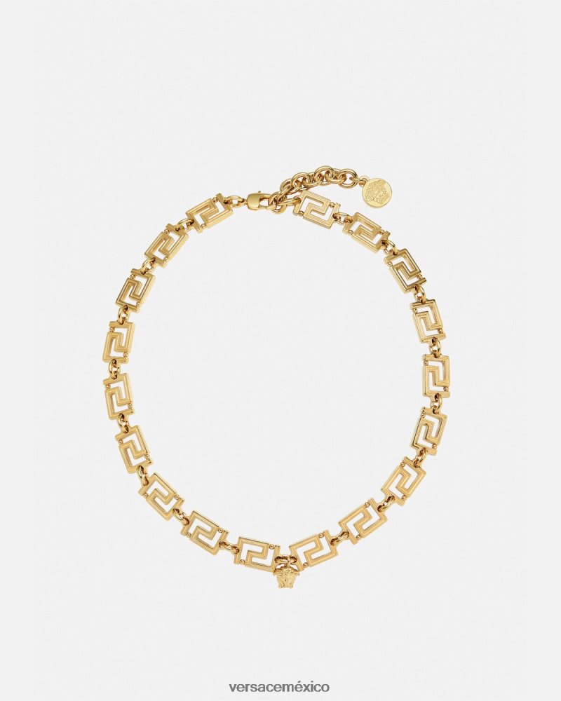 Versace collar de grecas oro accesorios mujer 84626J745