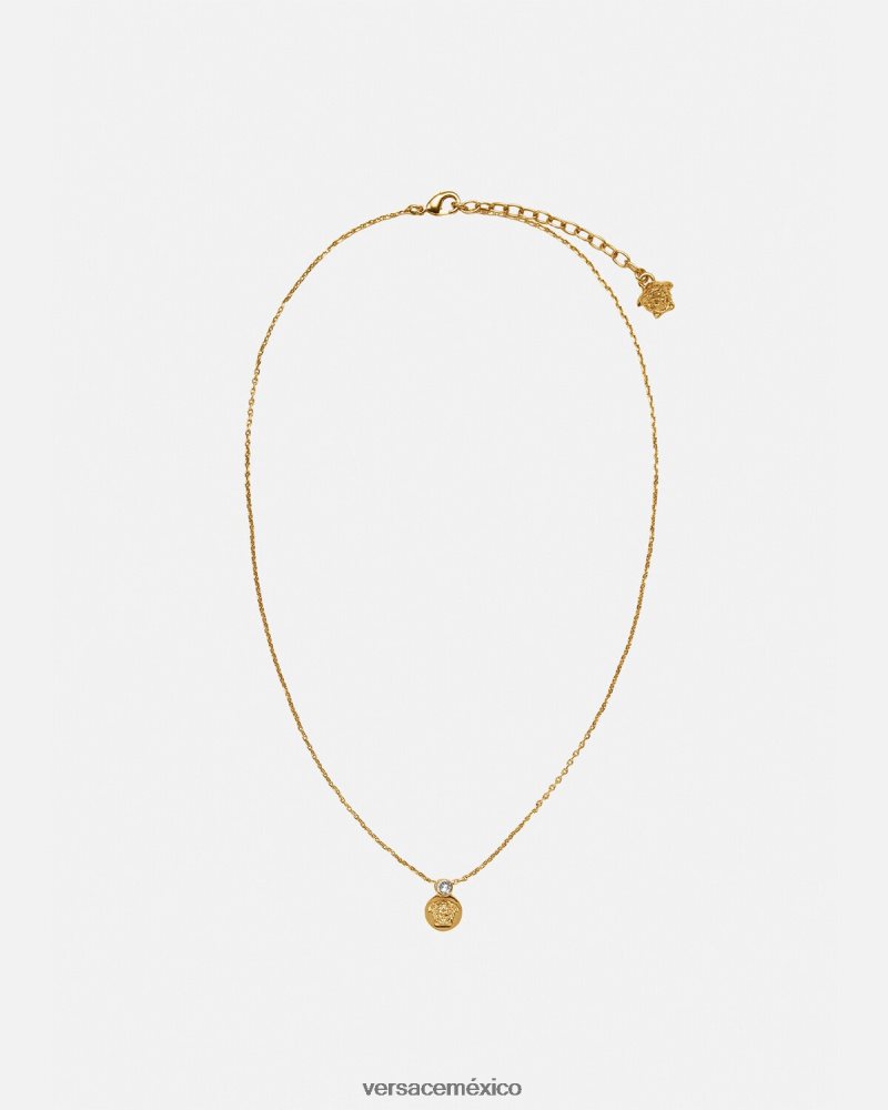 Versace collar de medusa de cristal oro accesorios mujer 84626J772