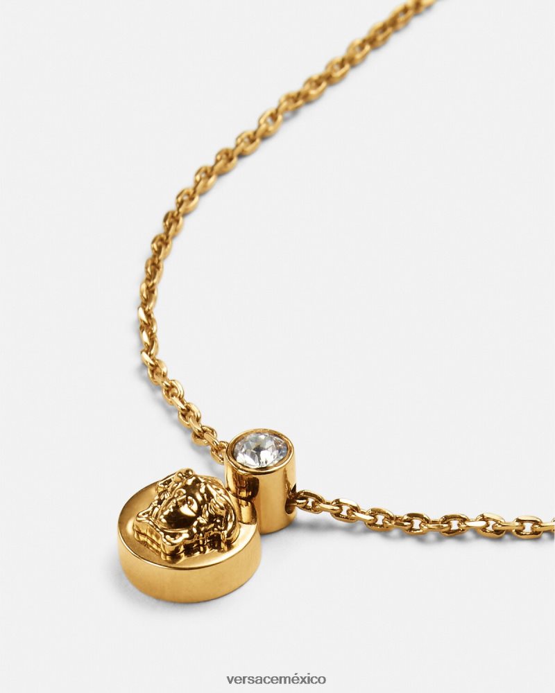 Versace collar de medusa de cristal oro accesorios mujer 84626J772