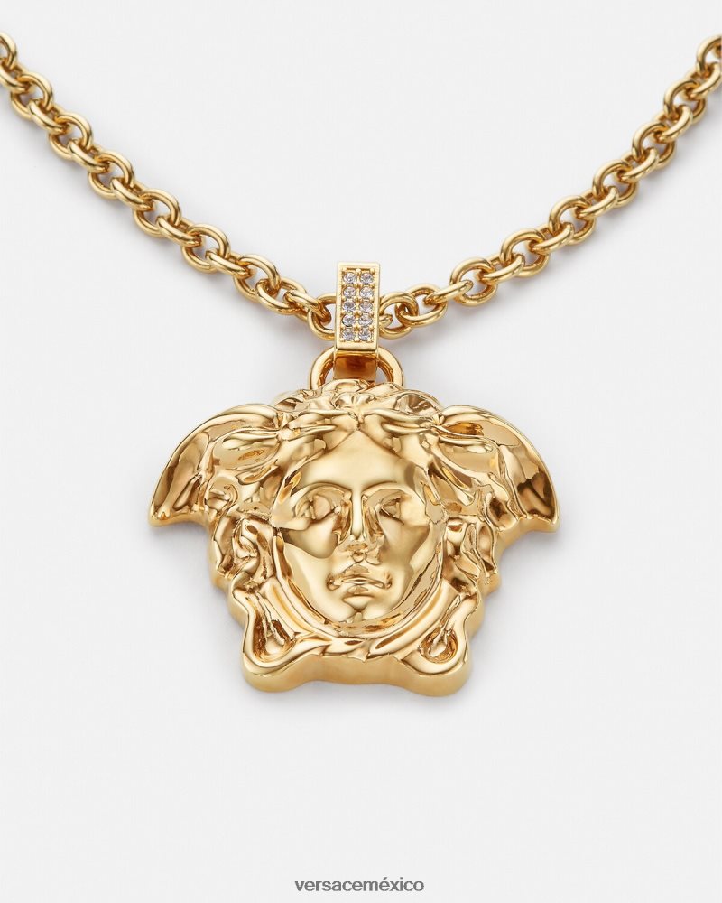 Versace collar de medusa de cristal oro accesorios mujer 84626J773