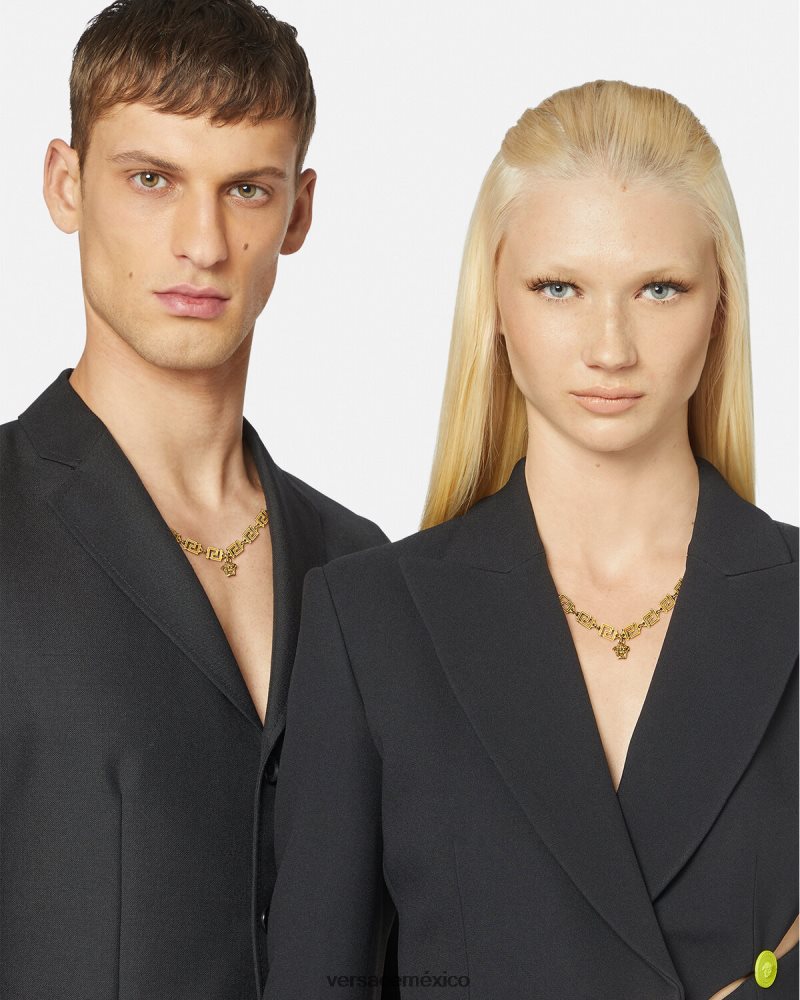 Versace collar de medusa greca oro accesorios mujer 84626J744