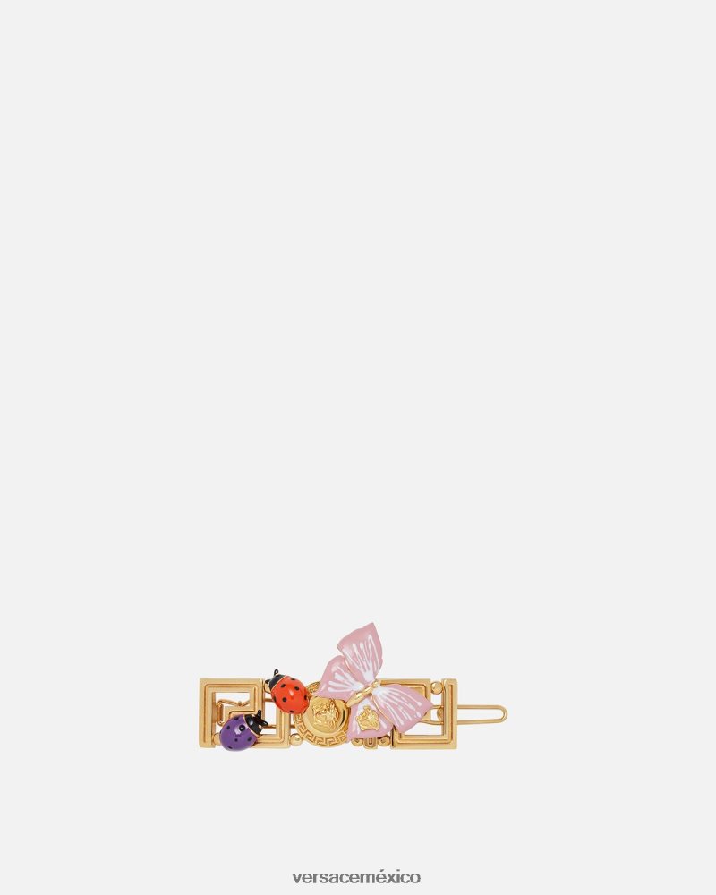 Versace horquilla izquierda mariposa medusa oro accesorios mujer 84626J719