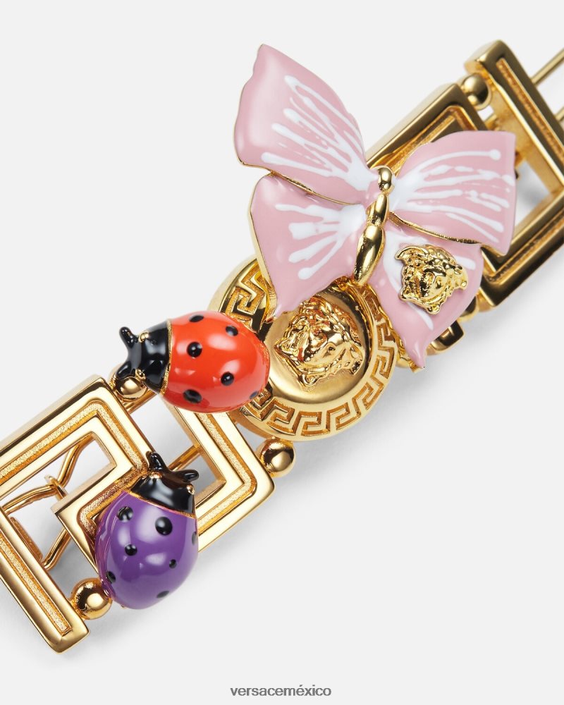 Versace horquilla izquierda mariposa medusa oro accesorios mujer 84626J719