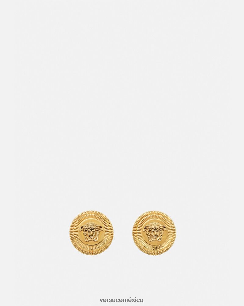 Versace pendientes grandes de medusa oro accesorios mujer 84626J845