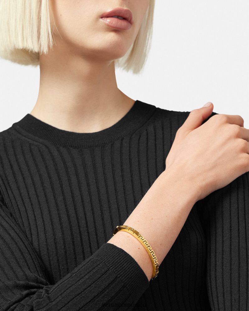 Versace pulsera con greca oro accesorios mujer 84626J760