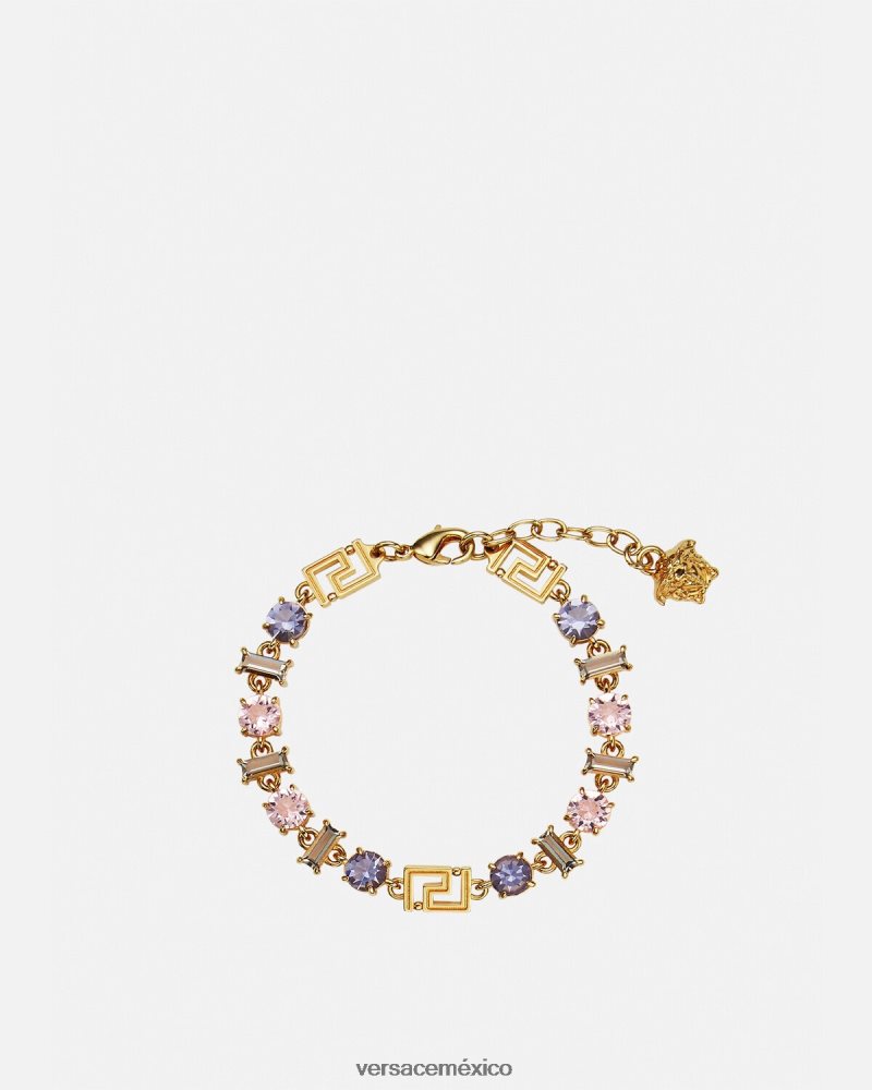 Versace pulsera de greca de cristal un color accesorios mujer 84626J839