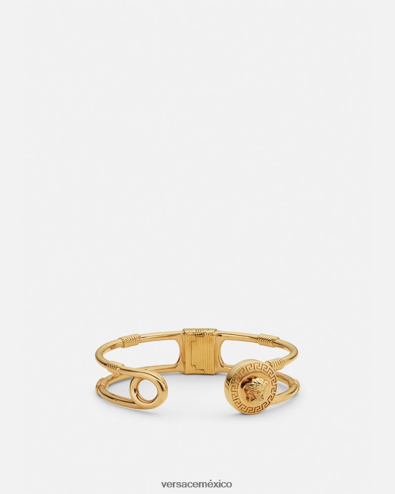 Versace pulsera de imperdible oro accesorios mujer 84626J792
