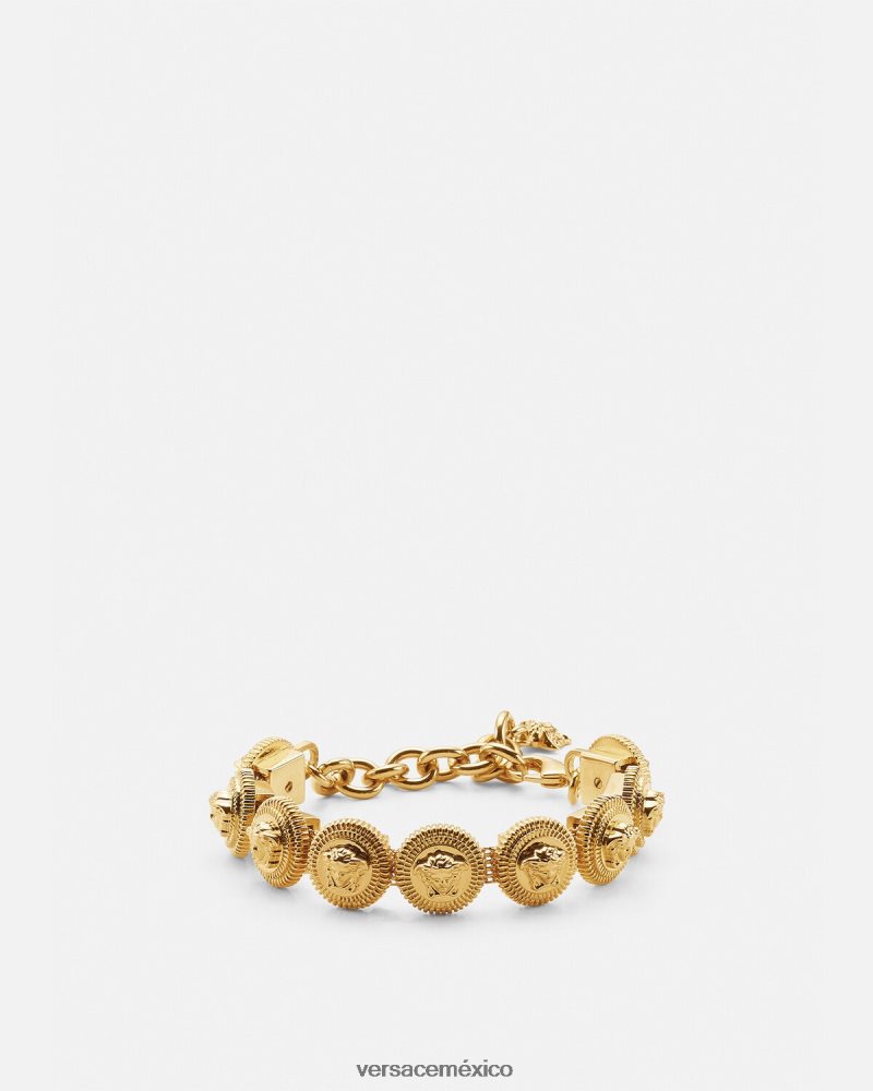 Versace pulsera de medusa biggie oro accesorios mujer 84626J846