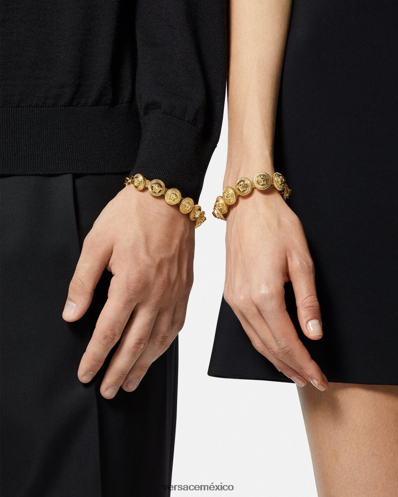Versace pulsera de medusa biggie oro accesorios mujer 84626J846