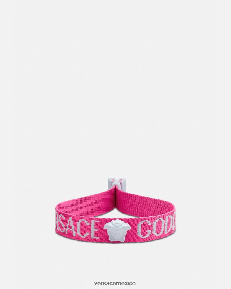 Versace pulsera del festival de la diosa fucsia accesorios mujer 84626J854