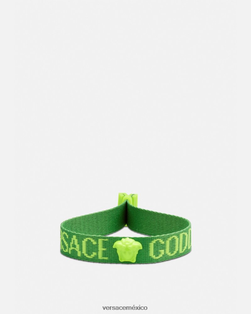 Versace pulsera del festival de la diosa verde accesorios mujer 84626J855