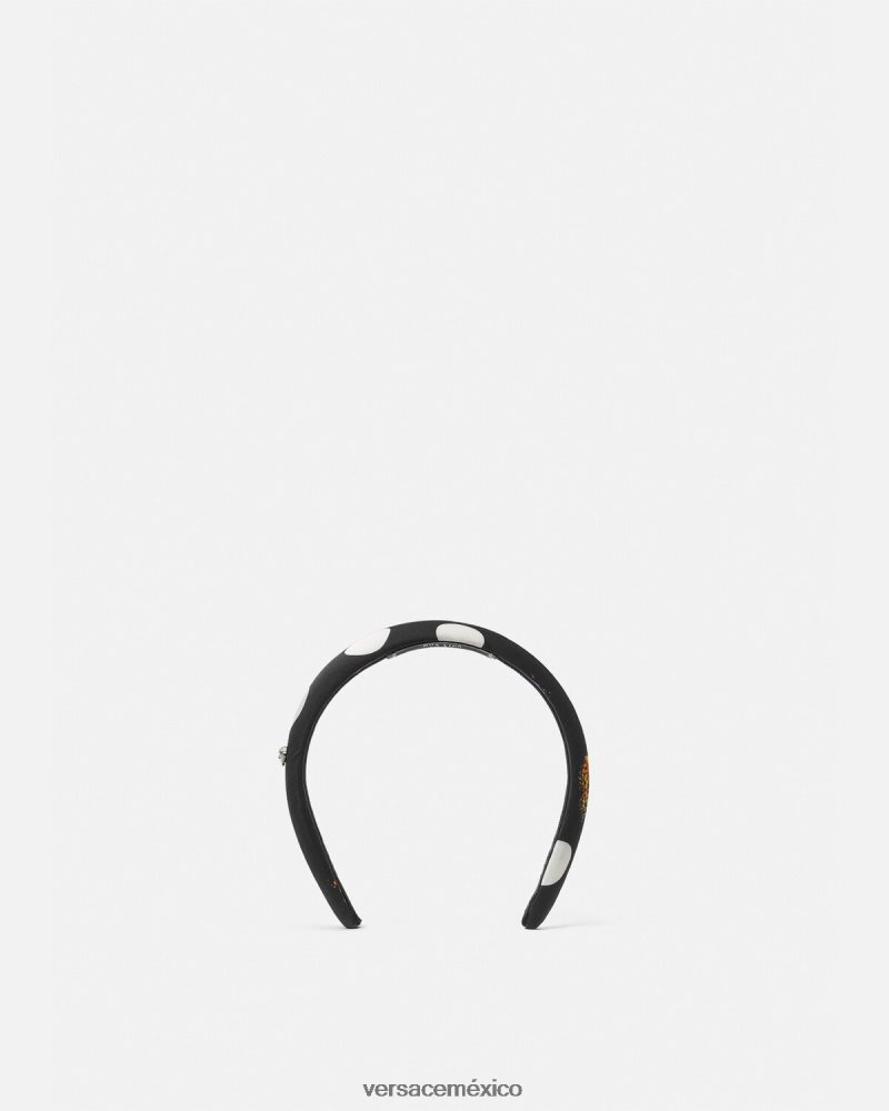 Versace diadema de mariposas negro accesorios mujer 84626J860