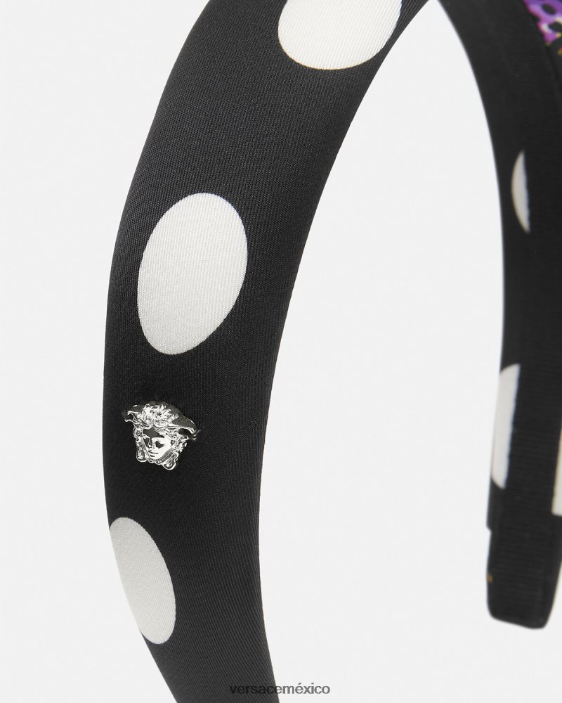 Versace diadema de mariposas negro accesorios mujer 84626J860