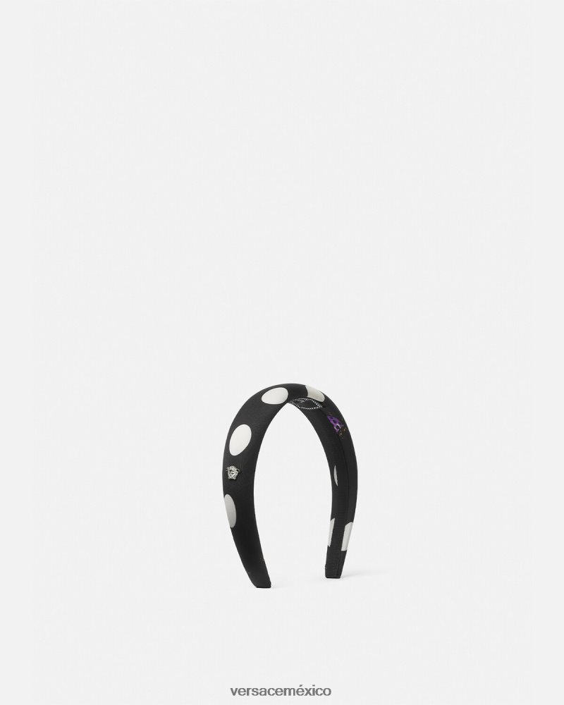 Versace diadema de mariposas negro accesorios mujer 84626J860