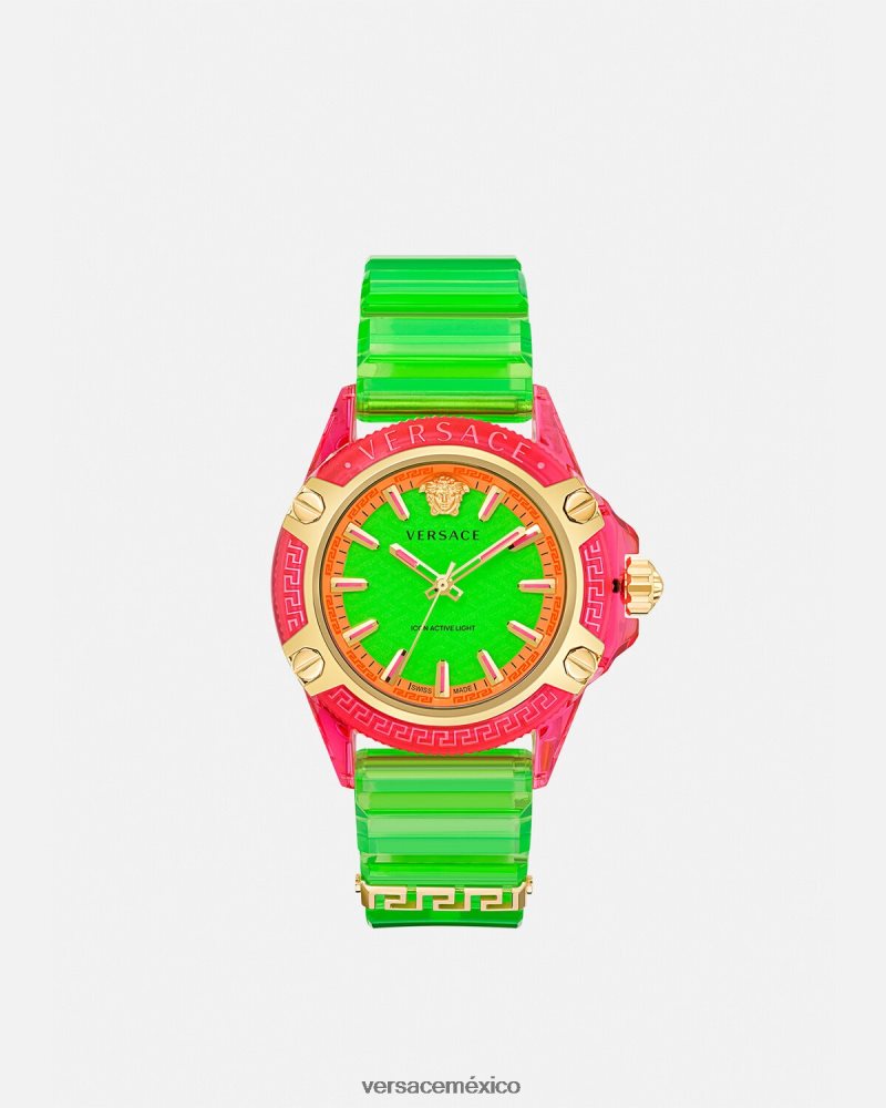 Versace icono reloj indiglo activo pnul accesorios mujer 84626J943