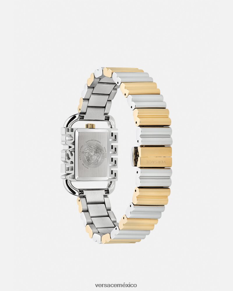 Versace reloj con estilo oro plata accesorios mujer 84626J997