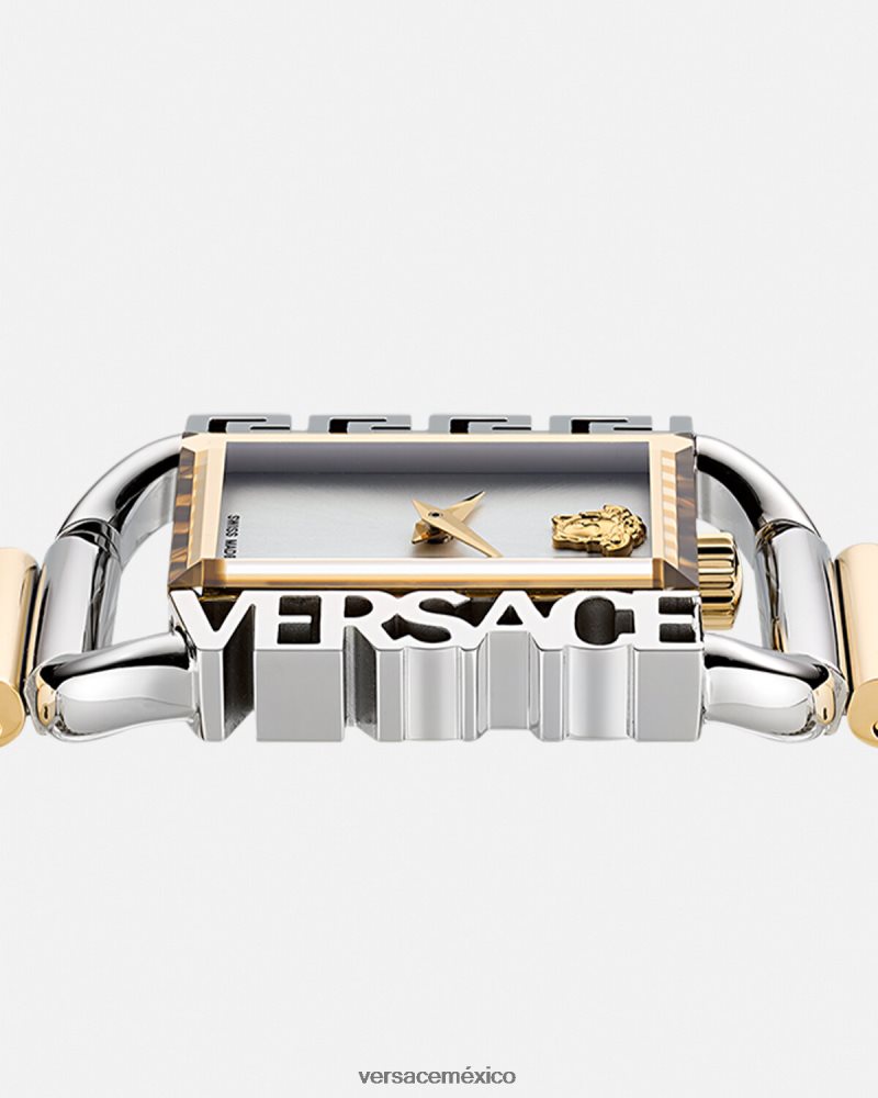 Versace reloj con estilo oro plata accesorios mujer 84626J997