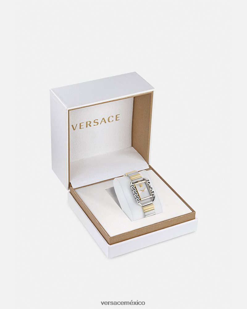 Versace reloj con estilo oro plata accesorios mujer 84626J997
