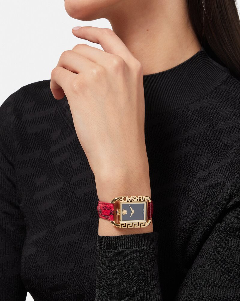 Versace reloj con estilo rojo accesorios mujer 84626J981