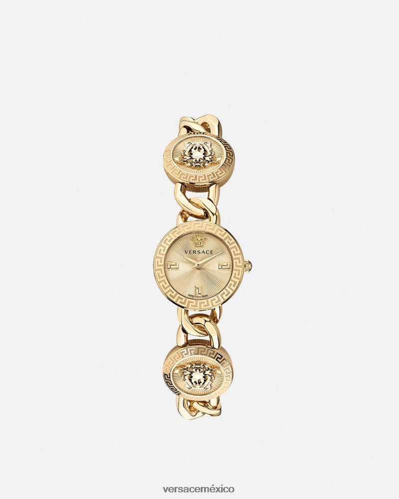 Versace reloj con icono de perno pnul accesorios mujer 84626J954